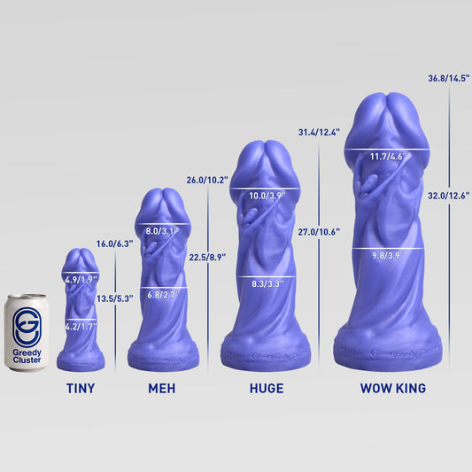 Trophy -Fantasy Dildo - 4 Size Size Chart