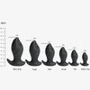 GREEDYHOLE STOPPER 01 hollow butt plug size chart for SUPER TINY, TINY, SMALL, MEH, HUGE, WOW KING