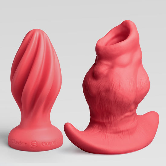 GreedyHole Training Set 04 hollow butt plug set with WOOF Tunnel and Stopper 00