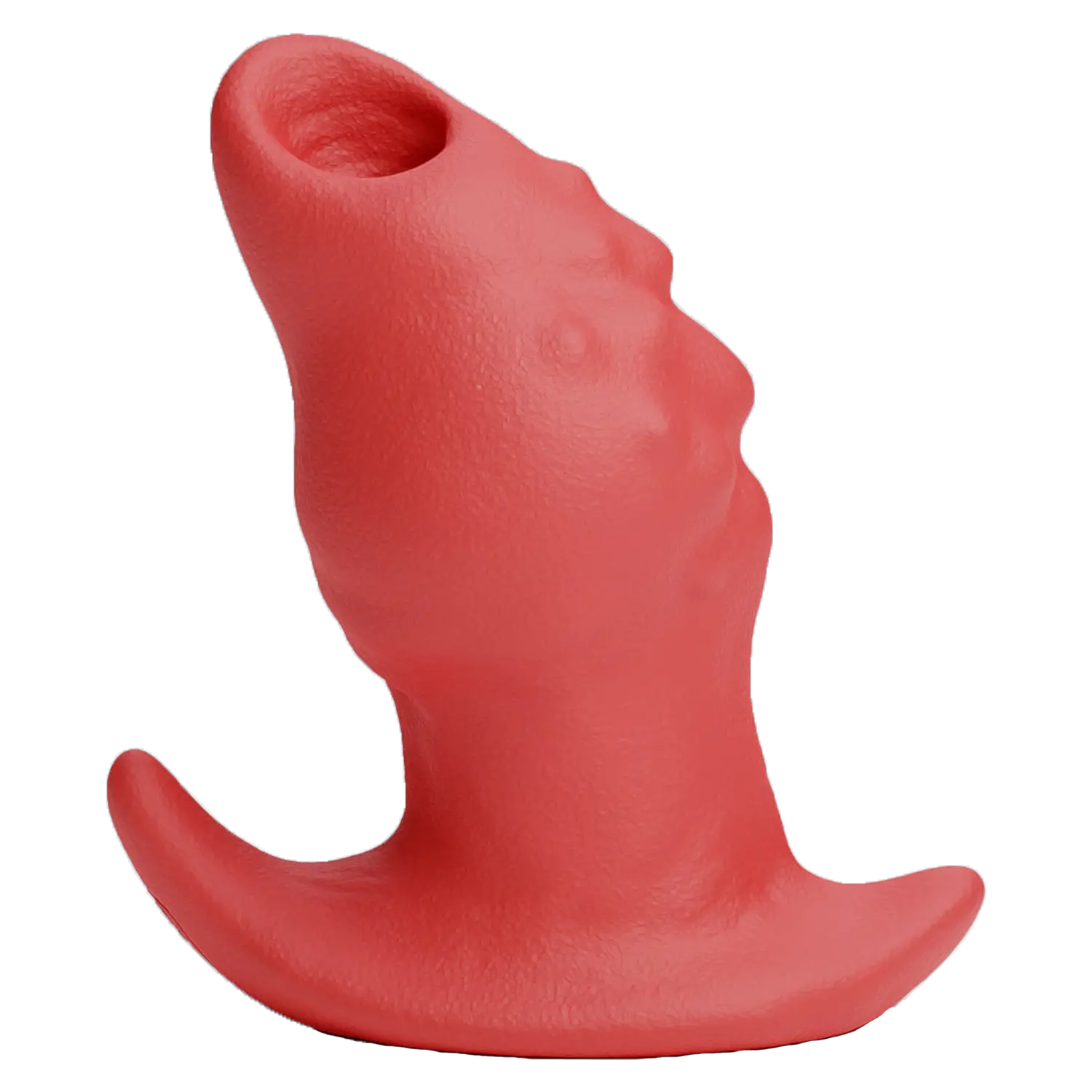 GREEDYHOLE TUNNEL PLUG 02 hollow butt plug color options in Scarlett, Azure, Rust, Charcoal silicone