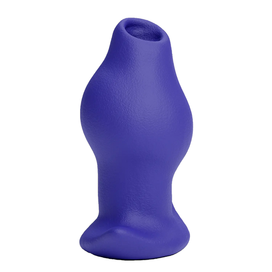 GREEDYHOLE TUNNEL PLUG 03 hollow butt plug color options in Scarlett, Azure, Rust, Charcoal silicone