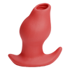 GREEDYHOLE TUNNEL PLUG 03 hollow butt plug color options in Scarlett, Azure, Rust, Charcoal silicone