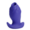 GREEDYHOLE TUNNEL PLUG 04 hollow butt plug color options in Scarlett, Azure, Rust, Charcoal silicone