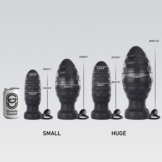 Greedynade Inflatable Butt Plug inflatable butt plug detail image showing product shape, texture, and body-safe silicone detail