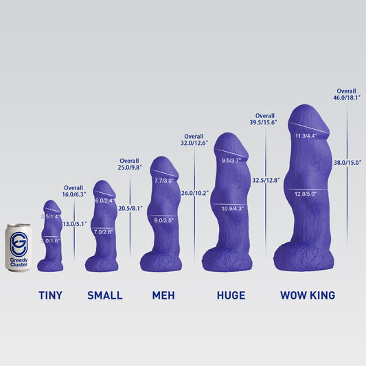 HADES- FANTASY DILDO huge dildo detail image showing fantasy texture, sculpted shape, and body-safe silicone finish
