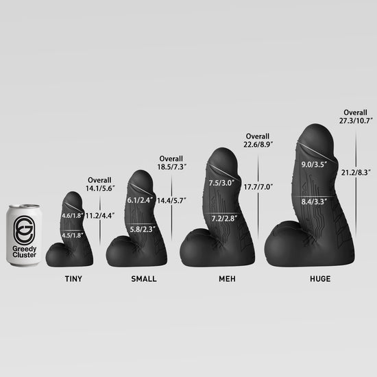 HARKONEN - ALIEN FANTSY DILDO alien dildo detail image showing fantasy texture, sculpted shape, and body-safe silicone finish