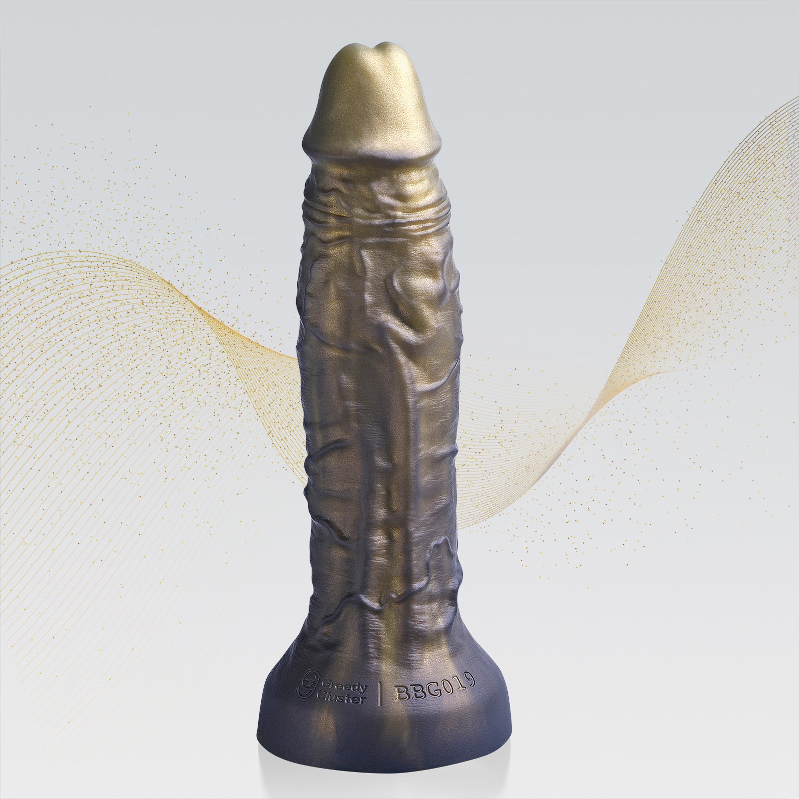 LUKAS - REALISTIC BBG019 realistic dildo detail image showing lifelike texture, veins, shape, and body-safe silicone finish