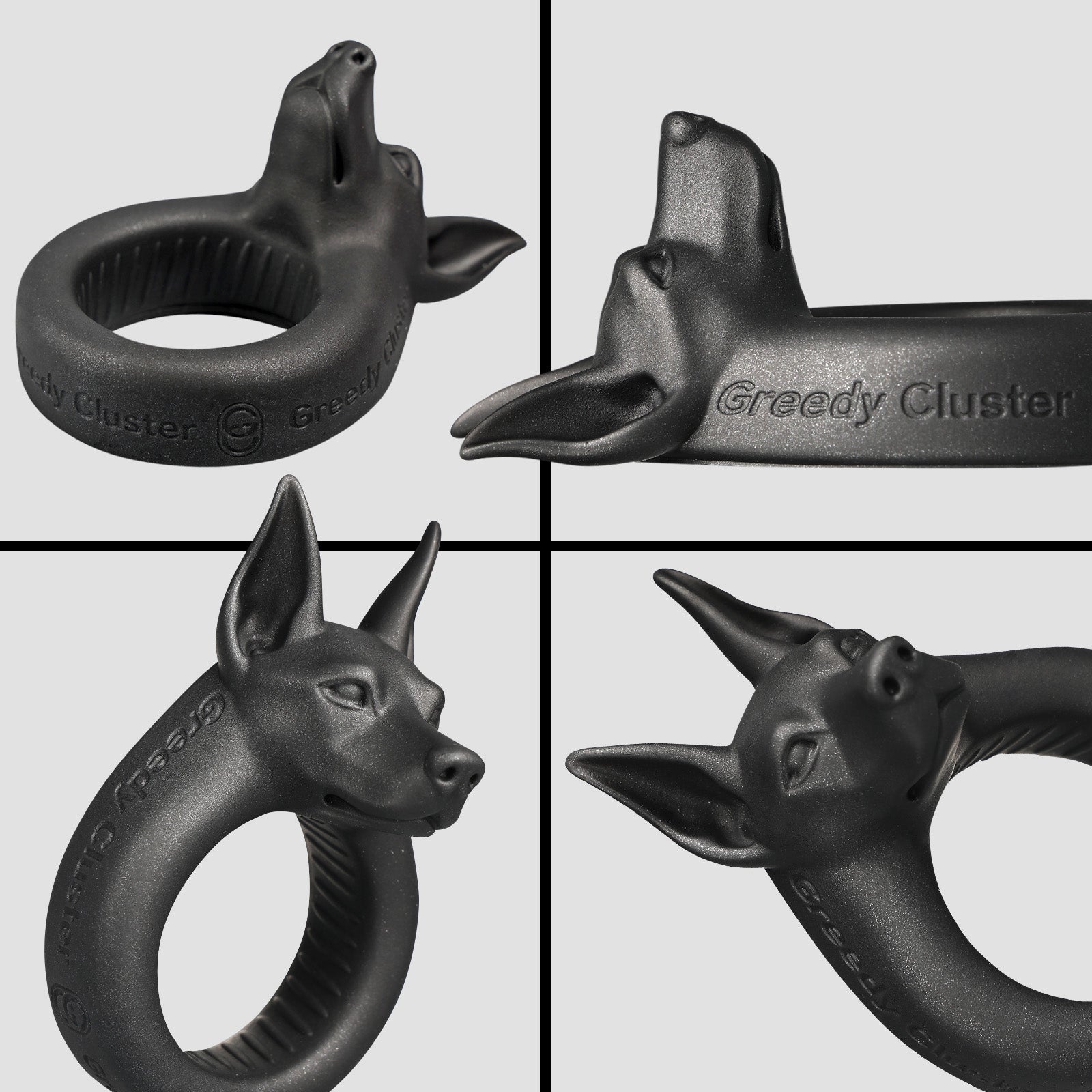 O-RING 03 cock ring detail image showing fantasy texture, sculpted shape, and body-safe silicone finish