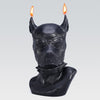 PUP DAVID CANDLE adult toy accessories detail image showing tail shape, wearable base, and pup play detail