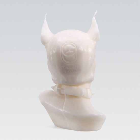 PUP DAVID CANDLE adult toy accessories detail image showing tail shape, wearable base, and pup play detail