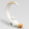 PUP WOOF TAIL PLUG in HALO white-gold color, SKU series GC-GJW-YRXL