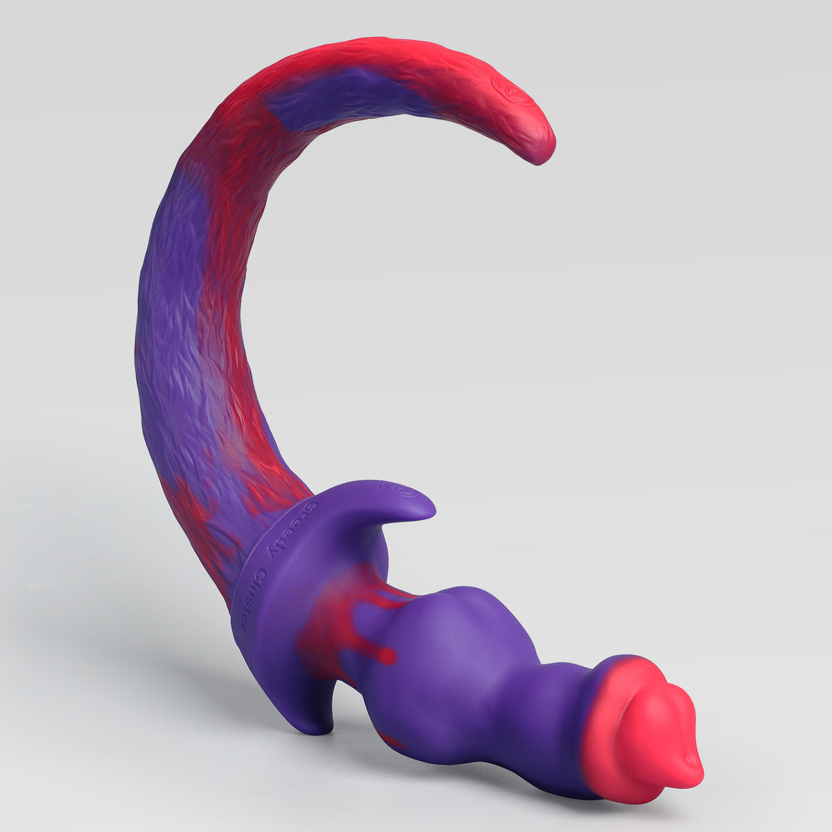 PUP WOOF TAIL PLUG in VERITASERUM purple-red color, SKU series GC-GJW-ZHS