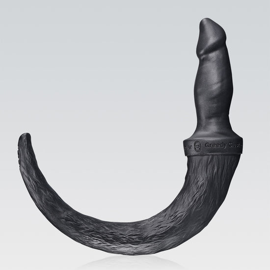 PUPPY BOI PLUG public butt plug detail image showing hollow channel, base, and tunnel plug details