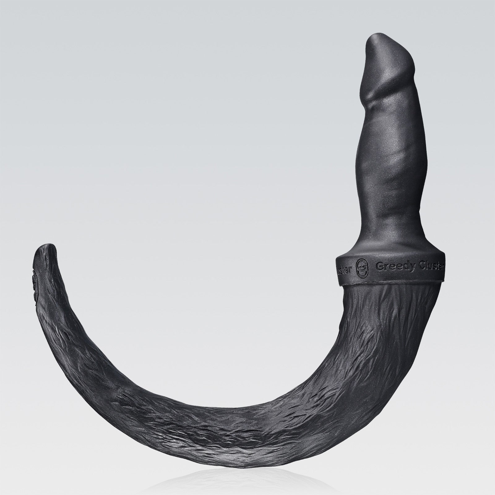 PUPPY BOI PLUG public butt plug detail image showing hollow channel, base, and tunnel plug details