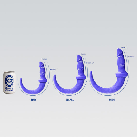 PUPPY BOI PLUG public butt plug detail image showing hollow channel, base, and tunnel plug details