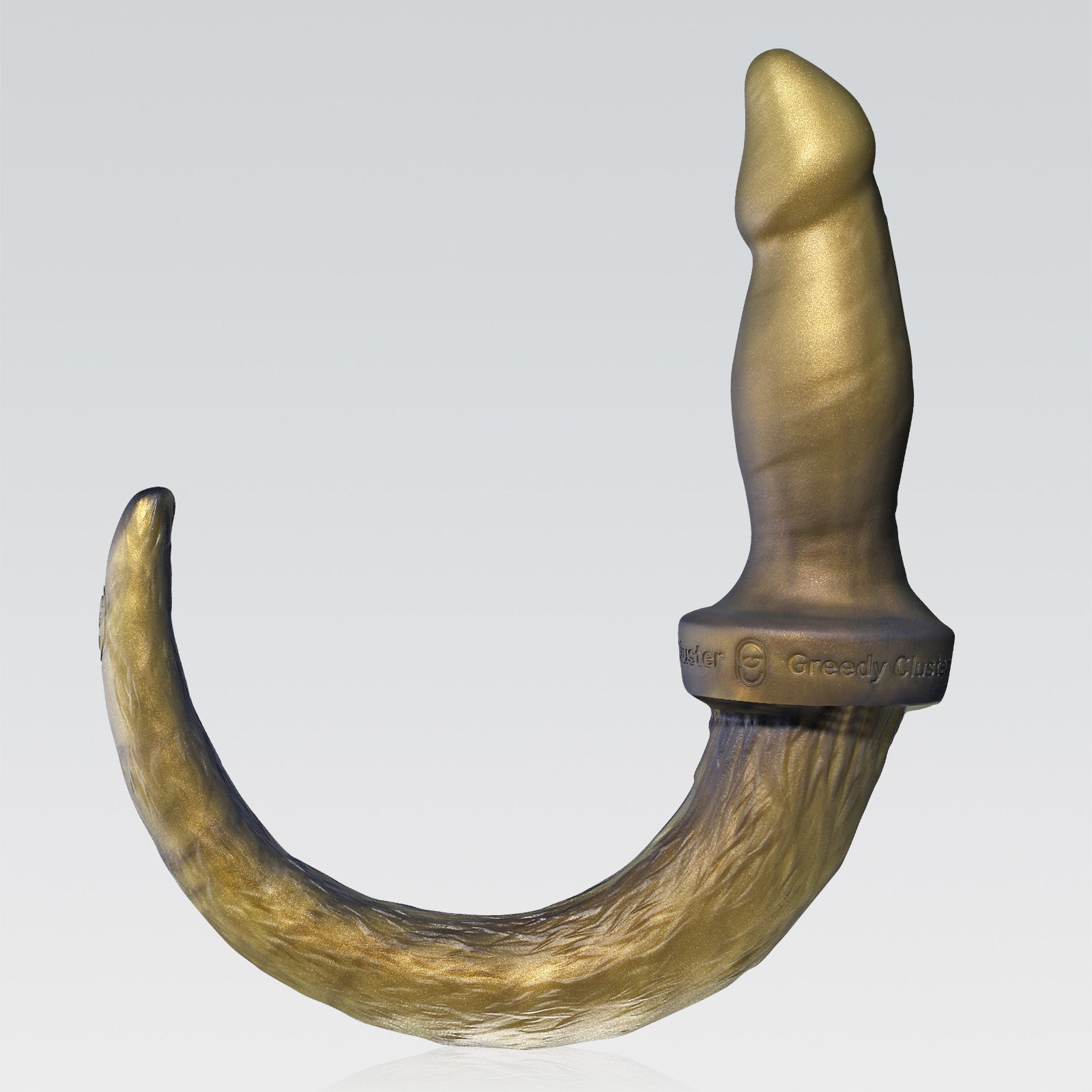 PUPPY BOI PLUG public butt plug detail image showing hollow channel, base, and tunnel plug details