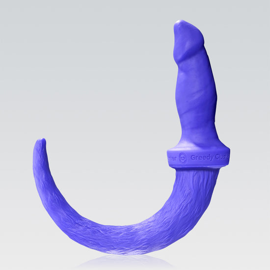 PUPPY BOI PLUG public butt plug detail image showing hollow channel, base, and tunnel plug details