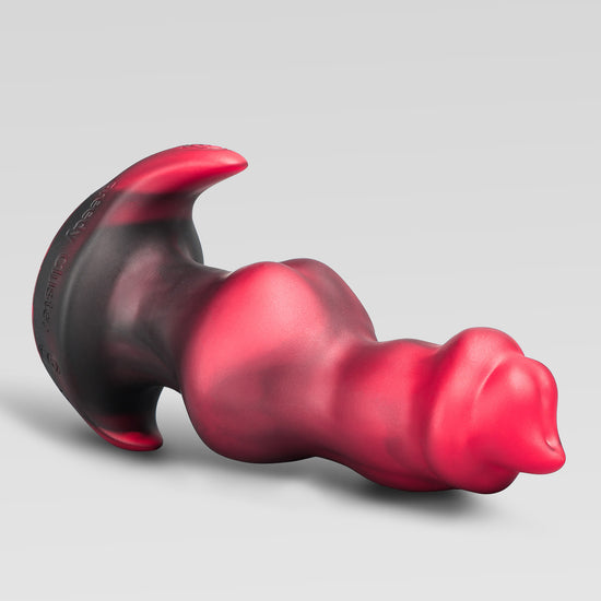 PUPPY STOPPER public butt plug detail image showing hollow channel, base, and tunnel plug details