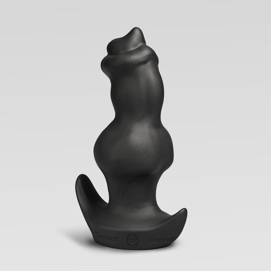 PUPPY STOPPER public butt plug detail image showing hollow channel, base, and tunnel plug details