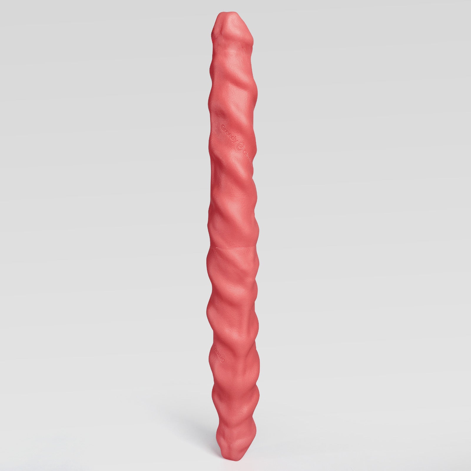 RAM TWIN double dildo detail image showing fantasy texture, sculpted shape, and body-safe silicone finish
