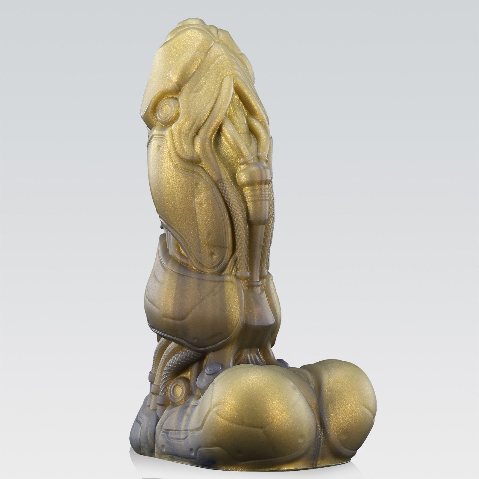 ROBOCOP - ALIEN FANTASY DILDO alien dildo detail image showing fantasy texture, sculpted shape, and body-safe silicone finish