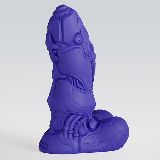 ROBOCOP - ALIEN FANTASY DILDO alien dildo detail image showing fantasy texture, sculpted shape, and body-safe silicone finish