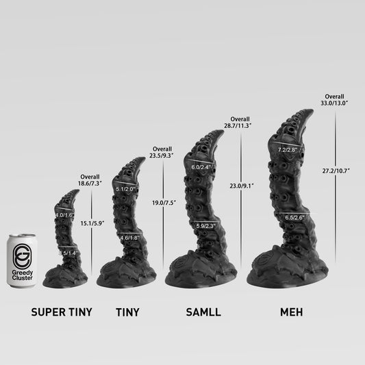 STINGER - ALIEN FANTASY DILDO alien dildo detail image showing fantasy texture, sculpted shape, and body-safe silicone finish