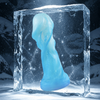 TROPHY fantasy dildo in ARCTIC color, main product image