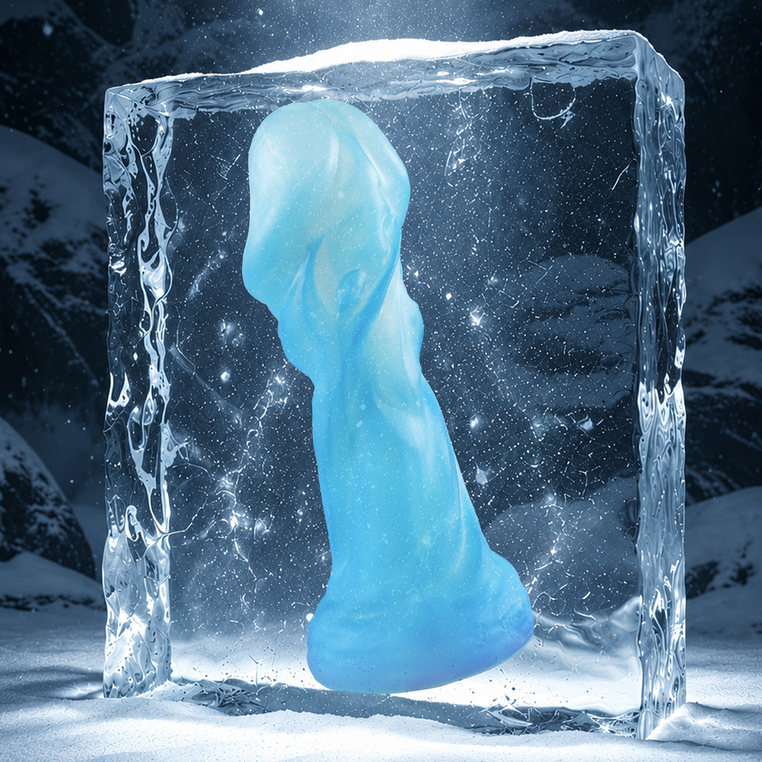 TROPHY fantasy dildo in ARCTIC color, main product image