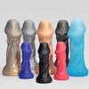 TROPHY -FANTASY DILDO huge dildo detail image showing fantasy texture, sculpted shape, and body-safe silicone finish