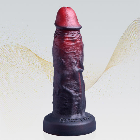 VICTOR - BBG001 REALISTIC DILDO realistic dildo detail image showing lifelike texture, veins, shape, and body-safe silicone finish