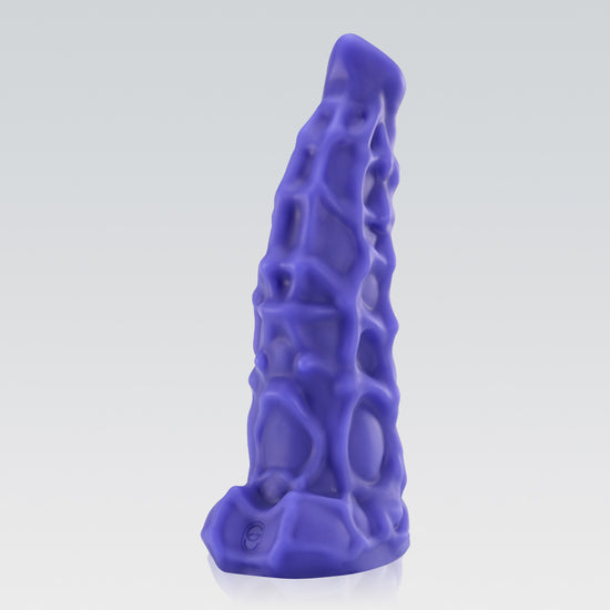 WARRIOR - ALIEN FANTASY DILDO alien dildo detail image showing fantasy texture, sculpted shape, and body-safe silicone finish