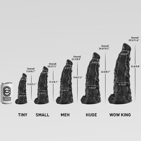 WARRIOR - ALIEN FANTASY DILDO alien dildo detail image showing fantasy texture, sculpted shape, and body-safe silicone finish